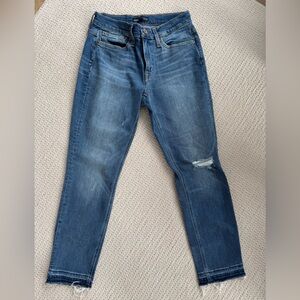 J Crew Distressed Straight Jeans